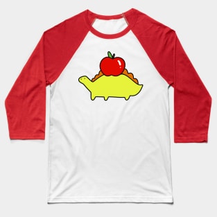 Apple Stegosaurus Baseball T-Shirt